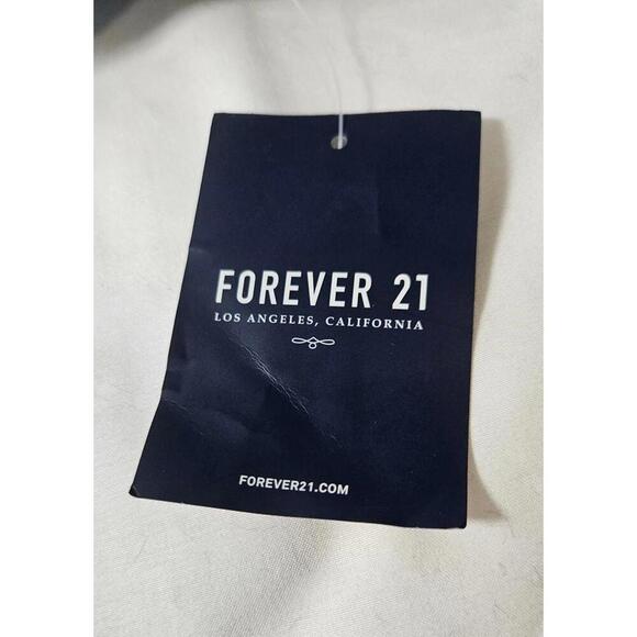 Forever 21 Women's Black Faux Suede Overall Apron Mini Dress Size Small NWT - Picture 4 of 9